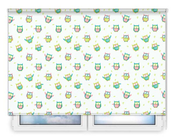 Стандартные рулонные шторы Совушки БО цена. Купить в «Мастерская Жалюзи»